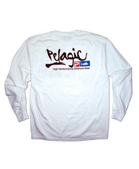 PELAGIC SCRIPT LOGO TEE WHITE L