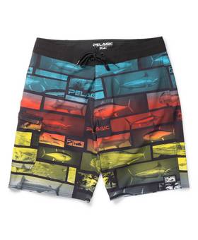 PELAGIC BLUE WATER PANO MULTI BOARDSHORTS