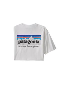 PATAGONIA P-6 MISSION ORGANIC TSHIRT WHITE
