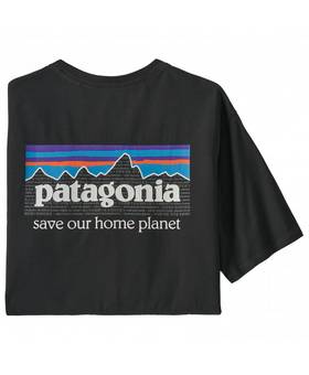 PATAGONIA P-6 MISSION ORGANIC TSHIRT INK BLACK