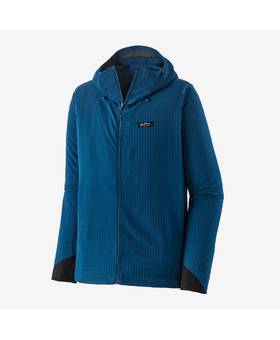 PATAGONIA MENS R1 TECHFACE FITZ ROY TROUT HOODY LMBE