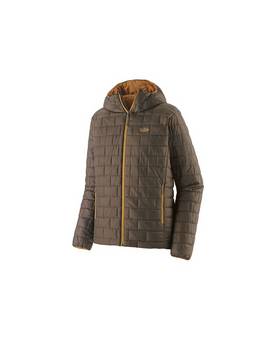 PATAGONIA NANO PUFF FITZ ROY TROUT HOODY OTTER BROWN XL