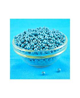 KNAPEK TUNGSTEN BEADS SLOTTED K+ 3.0mm LIGHT BLUE 10pcs