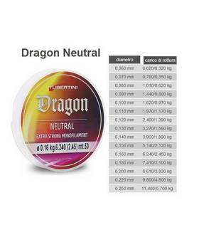 TUBERTINI DRAGON NEUTRAL 50m 0.09 - 0.22mm