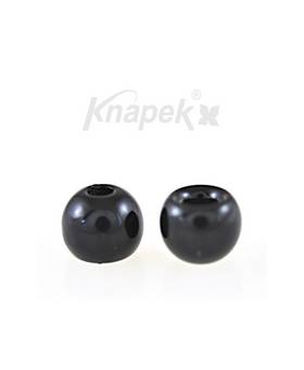 KNAPEK BRASS BEADS REGULAR 3mm 20pcs BLACK