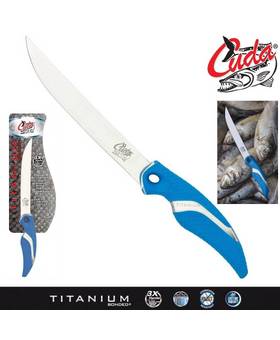 CUDA 18cm TITANIUM NITRIDE BONDED WIDE FILLET KNIFE