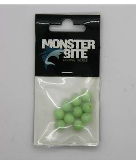MONSTER BITE LUMINOUS BEADS ROUND PLASTIC 9mm