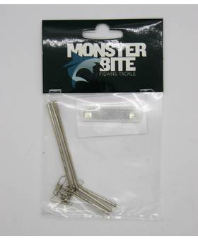MONSTER BITE CASTING BOOM BRASS METAL BENT 10cm