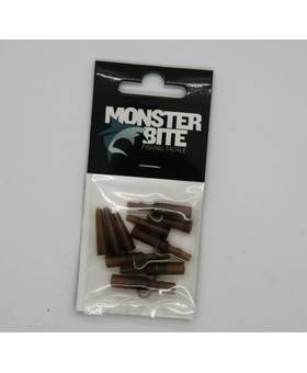 MONSTER BITE LEAD CLIP INOX+TAIL RUBBER BROWN