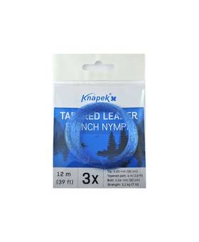 KNAPEK TAPERED LEADER FRENCH NYMPH 3X/12m