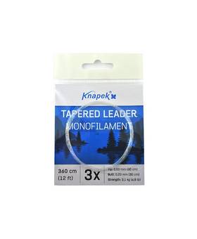 KNAPEK TAPERED LEADER 3X/360cm tip 0.20mm