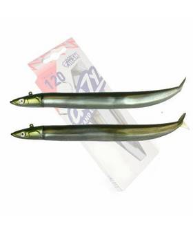FIIISH CRAZY SANDEEL DOUBLE COMBO 120mm 15g #KAKI