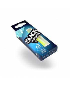 FIIISH BLACK MINNOW CORPS 90mm 4PCS #JAUNE BLANC