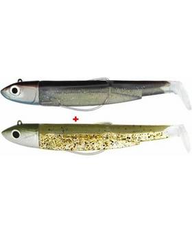 FIIISH BLACK MINNOW DOUBLE COMBO SHORE 120mm 12g #KAKI/KAKI GHOST MINNOW
