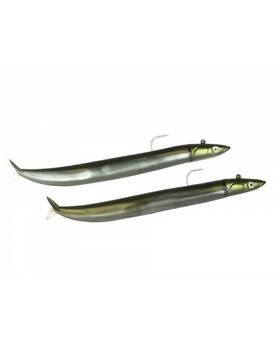 FIIISH CRAZY SAND EEL DOUBLE COMBO OFFSHORE 100mm 10g #KAKI
