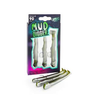 FIIISH MUD DIGGER MAXI COMBO 90mm 5g, 10g, 15g #KAKI