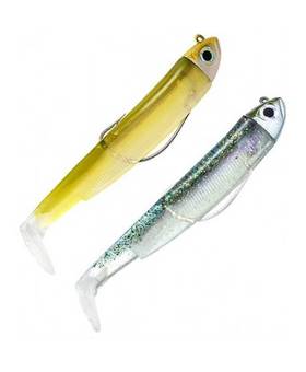 FIIISH BLACK MINNOW 2X COMBOS SHORE 120MM 12G #GHOST MINNOW & WAKASAGI