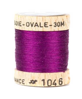 54 DEAN STREET OVAL PURE SILK FLOSS Claret