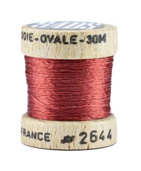 54 DEAN STREET OVAL PURE SILK FLOSS Puce