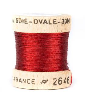 54 DEAN STREET OVAL PURE SILK FLOSS Burgundy