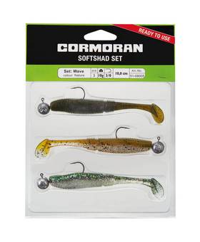 CORMORAN SOFTSHAD SET 3pcs 12g 10.5cm