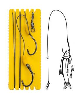 BLACK CAT BOUY AND BOAT GHOST SINGLE HOOK RIG 6/0