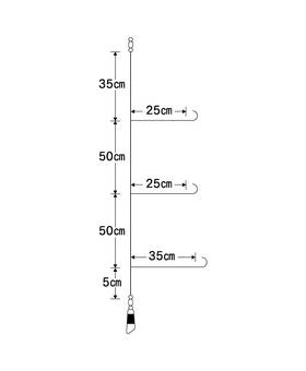 YAMASHITA 3 HOOK BOTTOM FISHING SYSTEM EMN3A #4