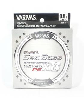 VARIVAS AVANI SEABASS MAX POWER PEX8 SUPER SMOOTH 150m SILKY GRAY