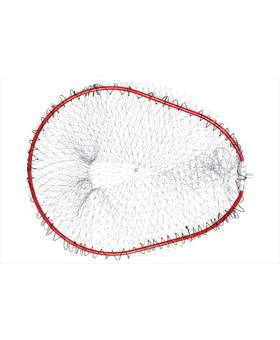 BELMONT OVAL ALUMINIUM FRAME NET L-600 50x65cm RED