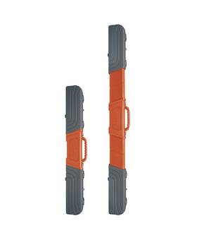 PROX CONTAINER GEAR 5 LENGTH HARD ROD CASE 150-220cm ORANGE GRAY