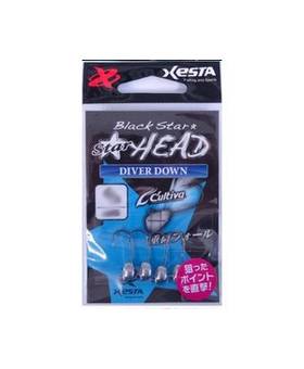 XESTA BLACK STAR HEAD DIVER DOWN