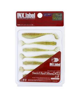 INX LABEL SWIRL TAIL SHAD XG 2.8 #G10