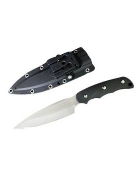 G * SAKAI SB-3 MADE IN JAPAN RUST FREE KNIFE STRAIGHT BLADE BLACK