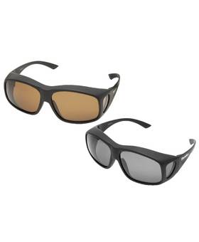 SNOWBEE OVER-SPEC POLARIZED SUNGLASSES BLACK/ AMBER