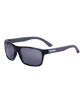 SNOWBEE SPECTRE RETRO FULL FRAME SUNGLASSES BLACK/GREY CHECK, SMOKE LENS