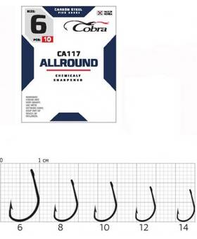 COBRA HOOKS ALLROUND CA117 10pcs