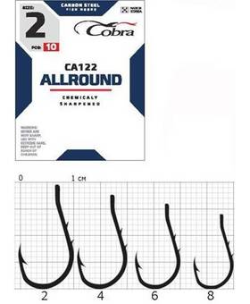 COBRA HOOKS ALLROUND CA122 10PCS