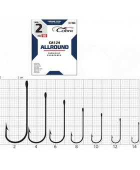 COBRA HOOKS ALLROUND CA124 10PCS