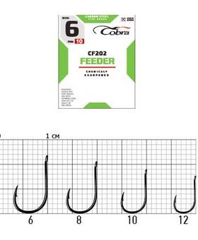 COBRA FEEDER MASTER HOOKS CF202 10PCS