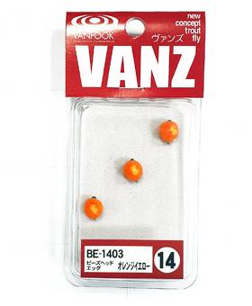 VANFOOK VANZ BE BEADS HEAD EGG TROUT FLY 3pcs