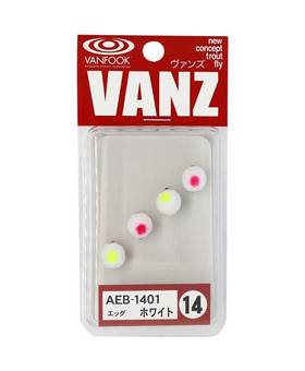 VANFOOK VANZ EGG FLY AEB-1401 WHITE #14