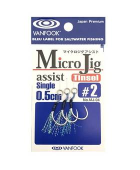 VANFOOK MICRO JIG MJ-04 feather single assist 0.5cm