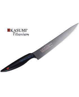 KASUMI TITANIUM PREMIUM VANADIUM STEEL MADE IN JAPAN CARVING KNIFE 20cm