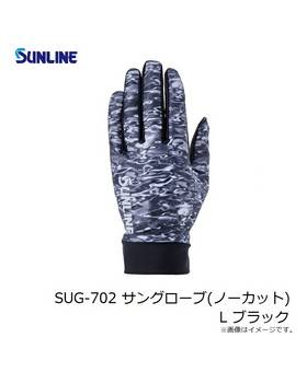 SUNLINE SUG-702 UV BREATHABLE FISHING GLOVES BLACK
