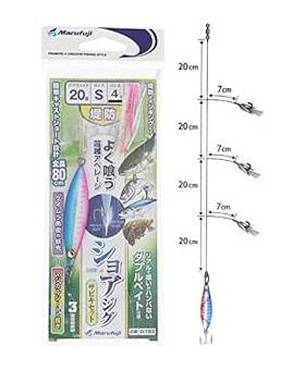 MARUFUJI SABIKI 3 HOOKS + METAL JIG 7G