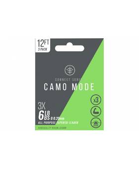 WYCHWOOD CAMO TAPERED LEADER 12FT 3X-0.20MM 6LB
