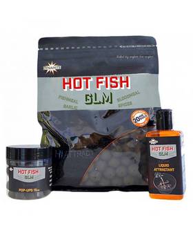 DYNAMITE BAITS BOILIES HOT FISH GLM 1kg