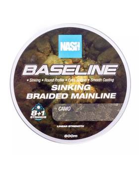 NASH BASELINE SINKING BRAIDED MAINLINE 0.24MM 600M