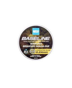 NASH BASELINE SINKING BRAID UV YELLOW 0.24MM 600M