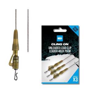 NASH CLING ON UNLEADED LEAD CLIP 40LB 75CM